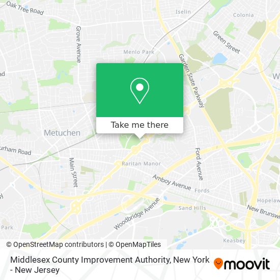 Mapa de Middlesex County Improvement Authority