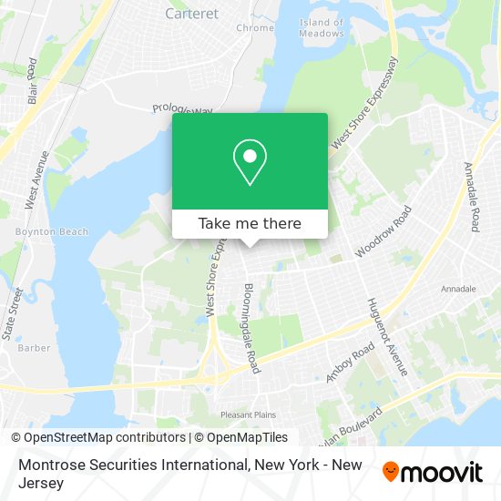 Mapa de Montrose Securities International