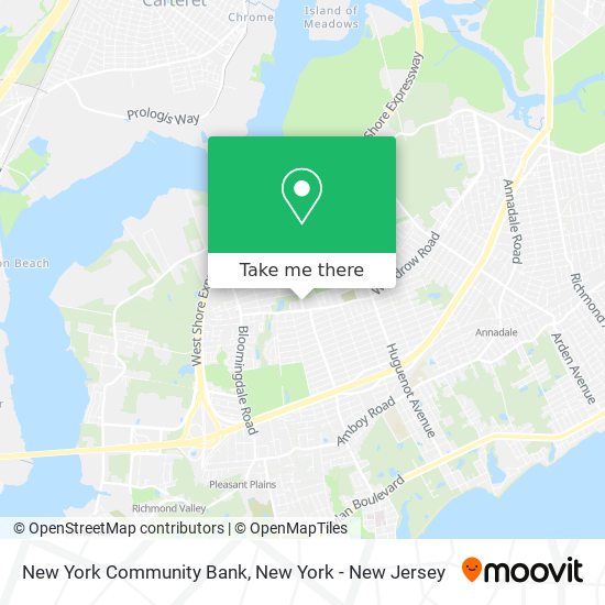 New York Community Bank map