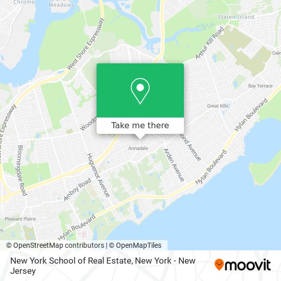 Mapa de New York School of Real Estate