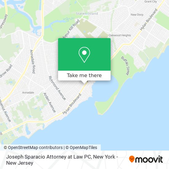 Mapa de Joseph Sparacio Attorney at Law PC