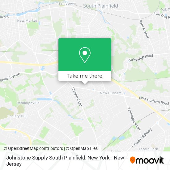 Johnstone Supply South Plainfield map