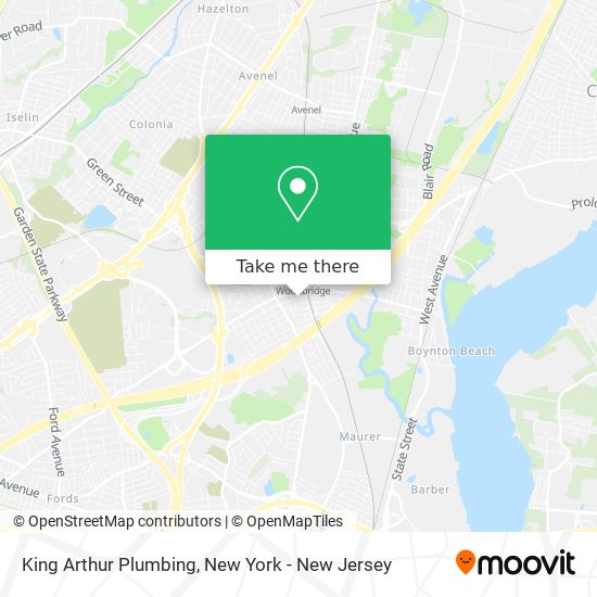 King Arthur Plumbing map