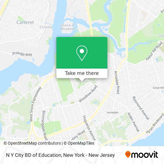 N Y City BD of Education map