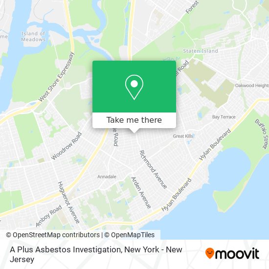 A Plus Asbestos Investigation map