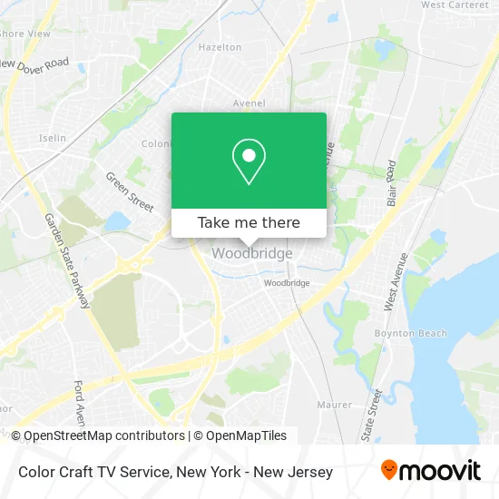 Color Craft TV Service map
