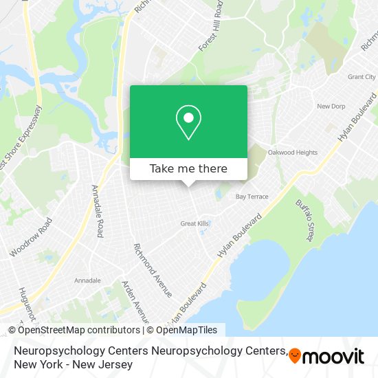 Mapa de Neuropsychology Centers Neuropsychology Centers