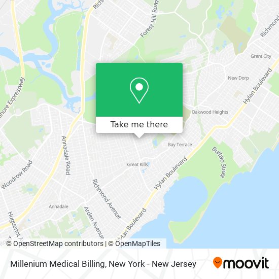 Millenium Medical Billing map