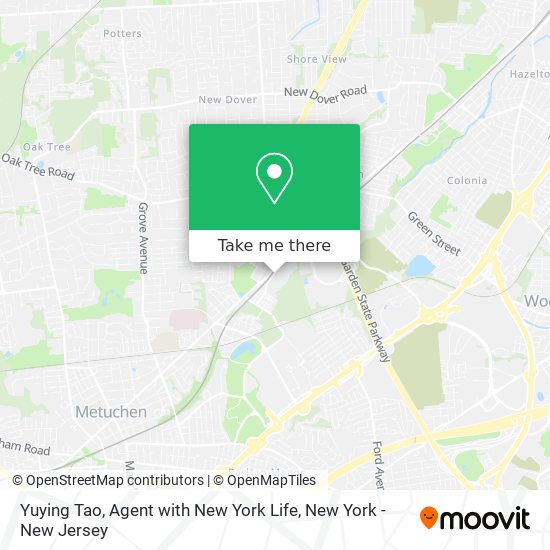 Mapa de Yuying Tao, Agent with New York Life