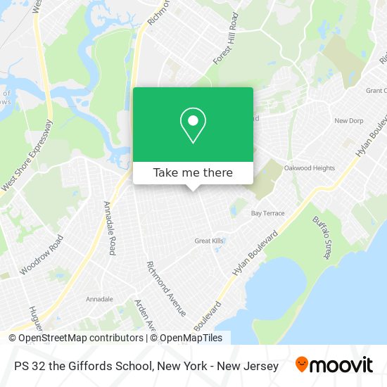 PS 32 the Giffords School map