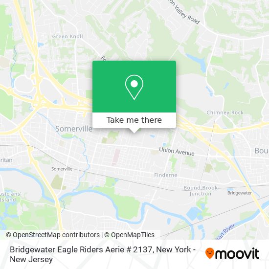 Mapa de Bridgewater Eagle Riders Aerie # 2137