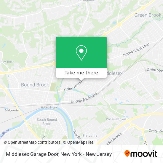 Middlesex Garage Door map