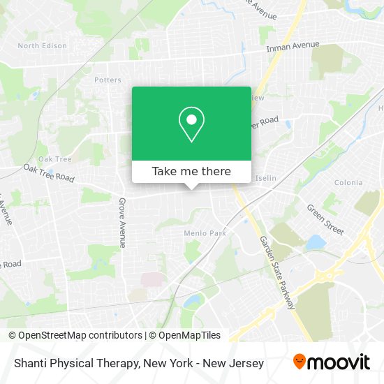 Mapa de Shanti Physical Therapy