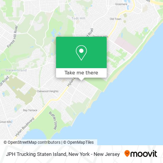 Mapa de JPH Trucking Staten Island