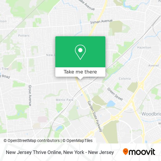 New Jersey Thrive Online map