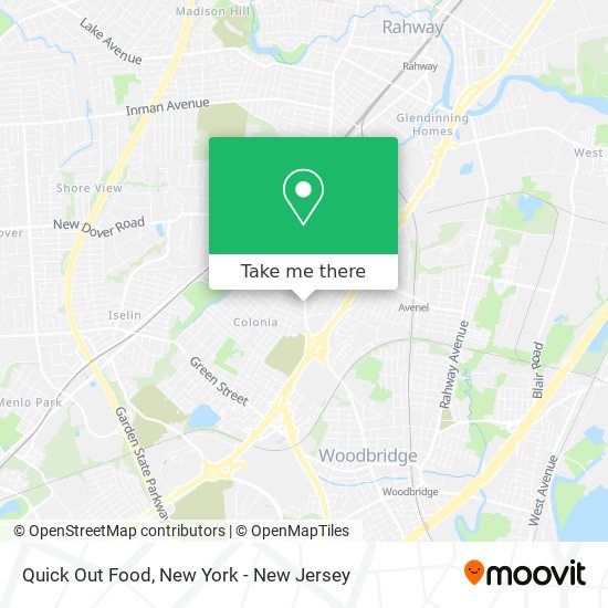 Quick Out Food map