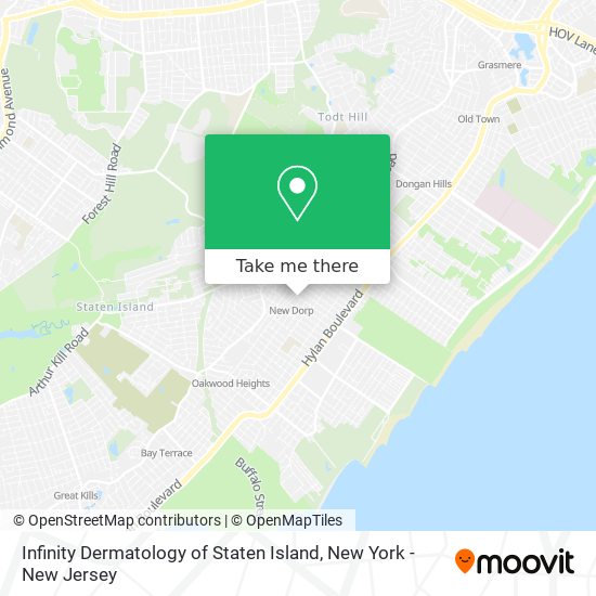 Mapa de Infinity Dermatology of Staten Island