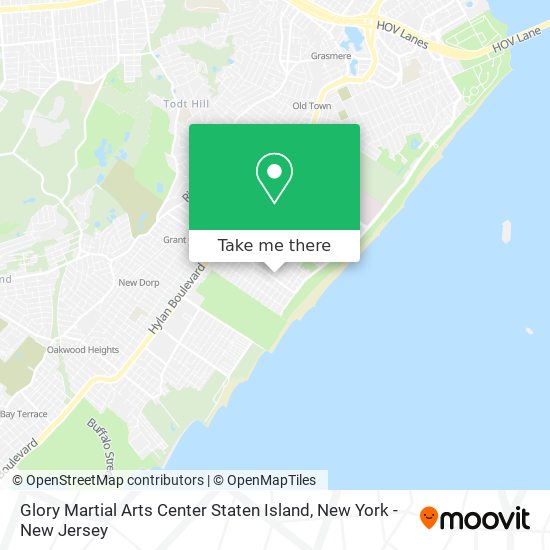 Mapa de Glory Martial Arts Center Staten Island