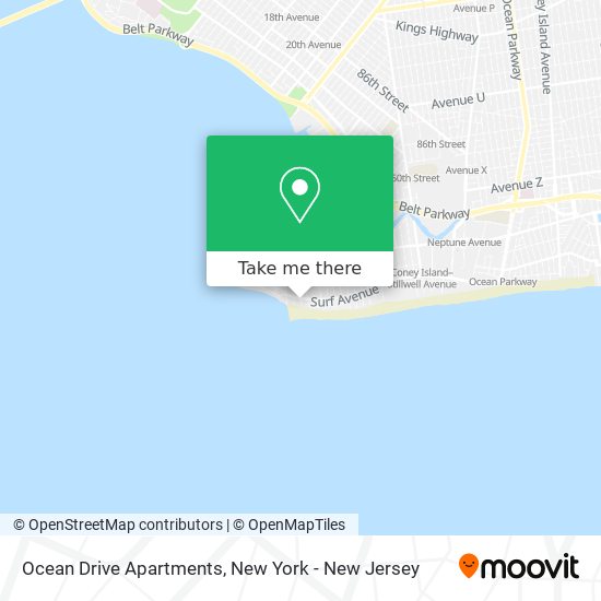 Ocean Drive Apartments map