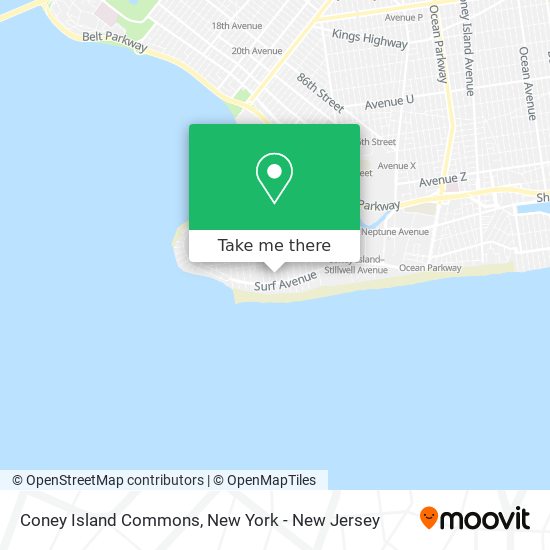 Coney Island Commons map
