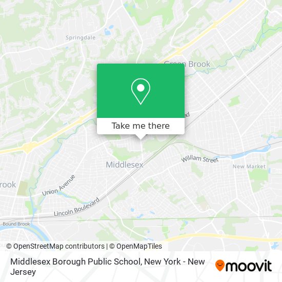 Mapa de Middlesex Borough Public School