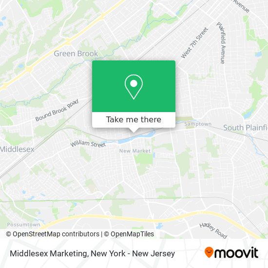Mapa de Middlesex Marketing