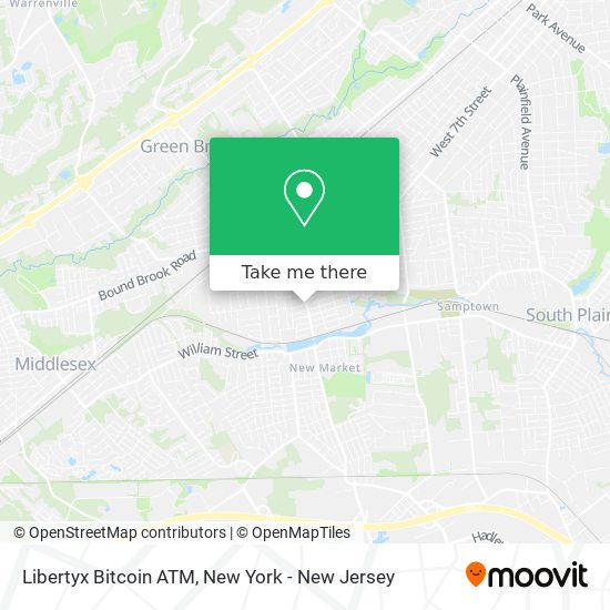 Mapa de Libertyx Bitcoin ATM