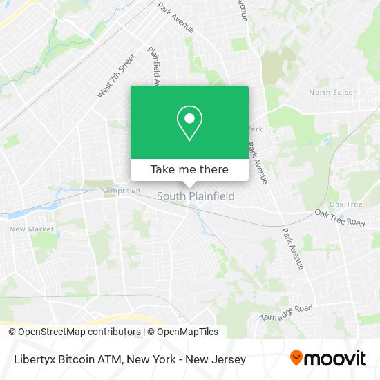 Mapa de Libertyx Bitcoin ATM