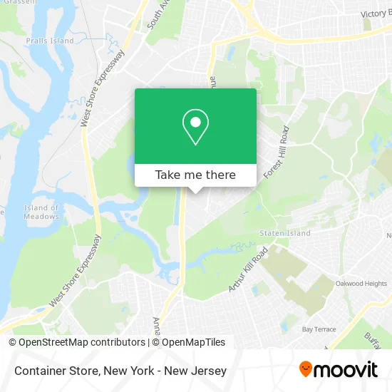 Container Store map