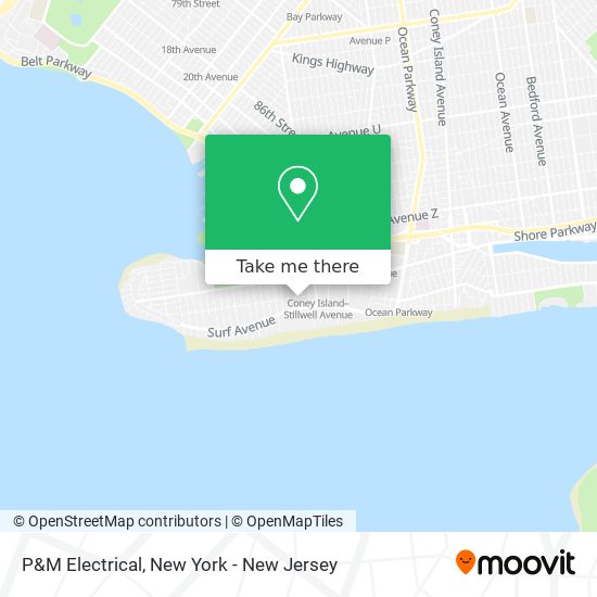 P&M Electrical map