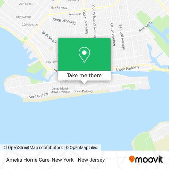 Amelia Home Care map