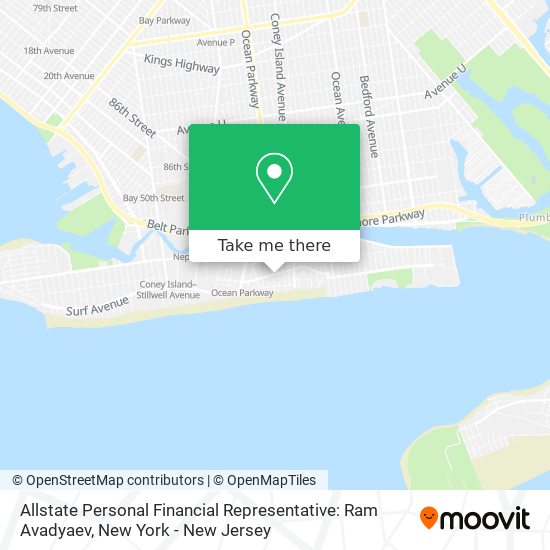 Mapa de Allstate Personal Financial Representative: Ram Avadyaev