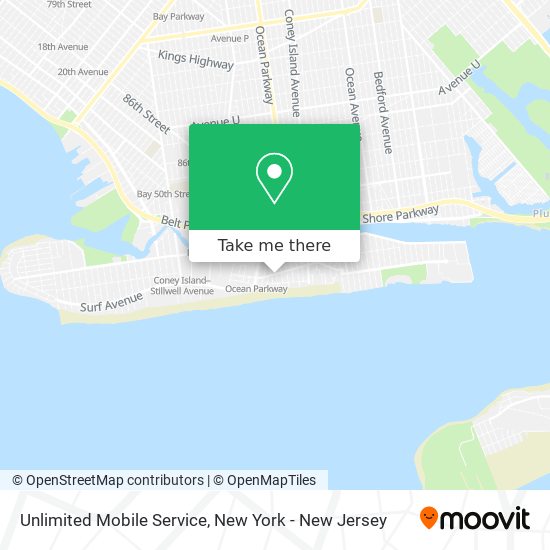 Unlimited Mobile Service map