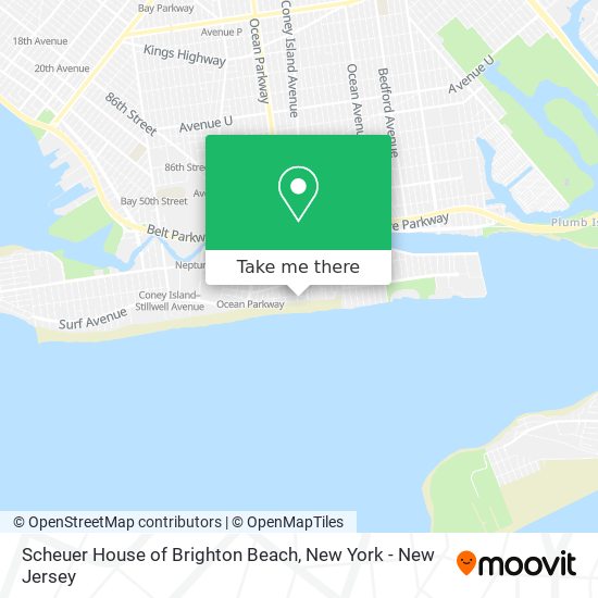 Mapa de Scheuer House of Brighton Beach