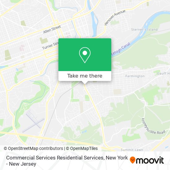 Commercial Services Residential Services map