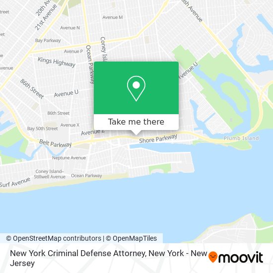 Mapa de New York Criminal Defense Attorney