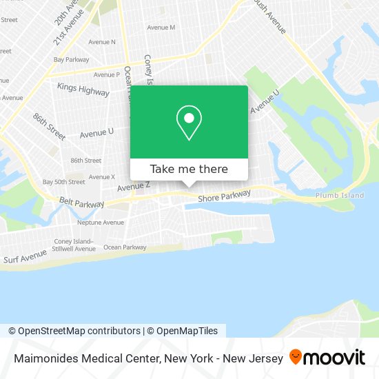 Mapa de Maimonides Medical Center