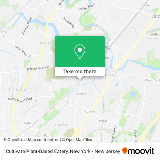 Cultivate Plant-Based Eatery map