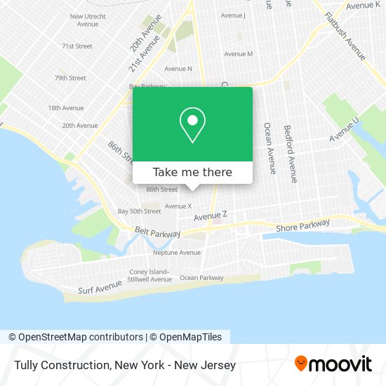 Tully Construction map