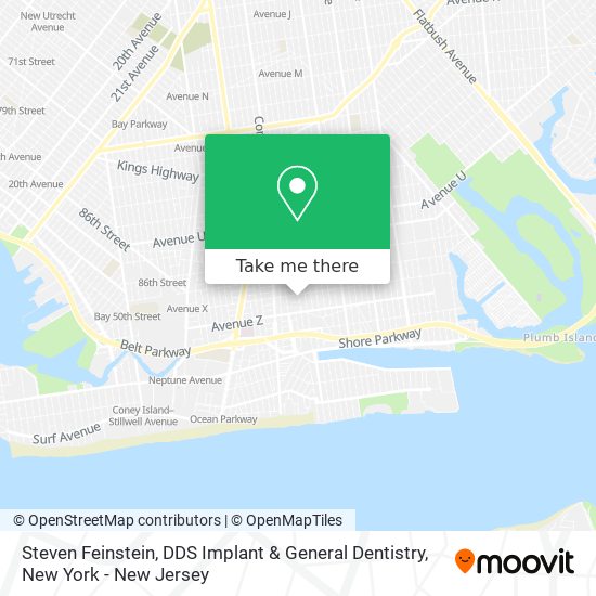 Steven Feinstein, DDS Implant & General Dentistry map