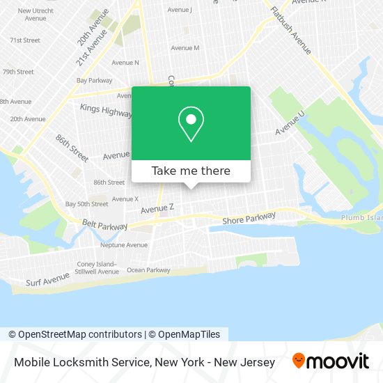 Mapa de Mobile Locksmith Service