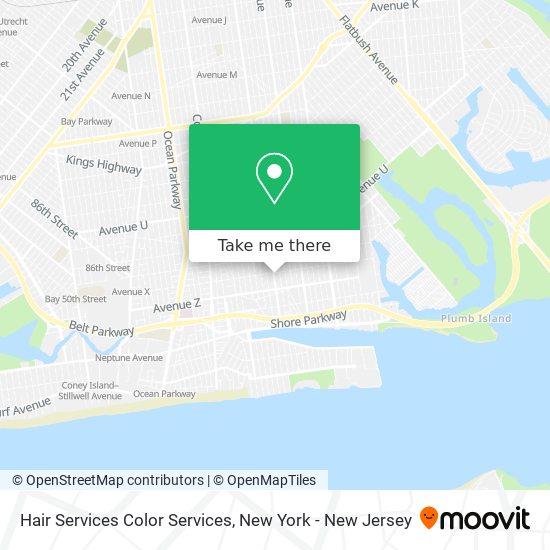 Mapa de Hair Services Color Services