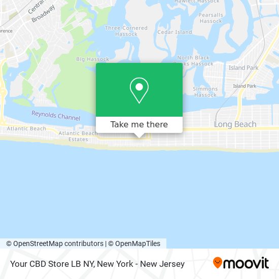 Your CBD Store LB NY map