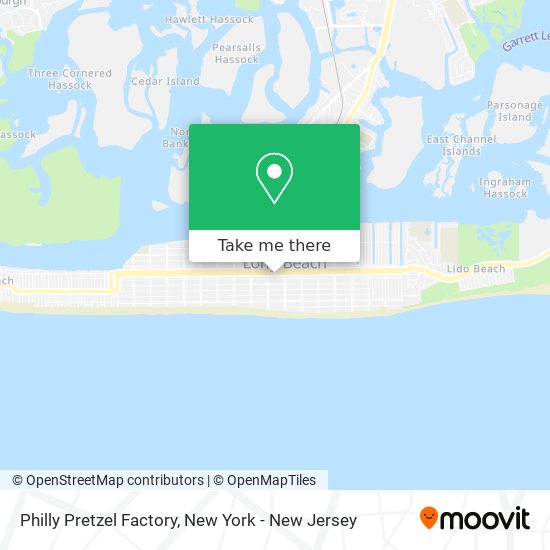 Mapa de Philly Pretzel Factory