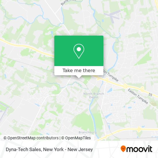 Dyna-Tech Sales map