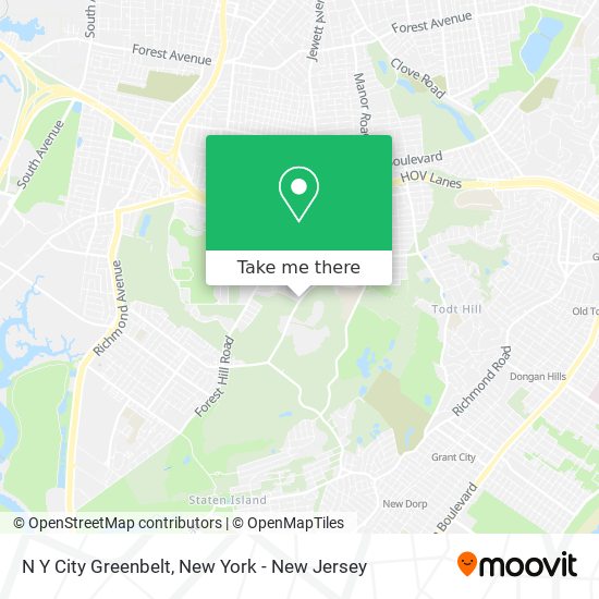 N Y City Greenbelt map
