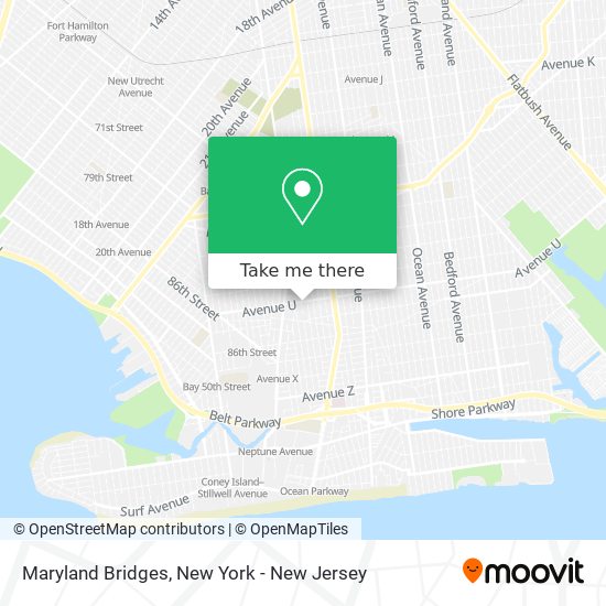 Maryland Bridges map