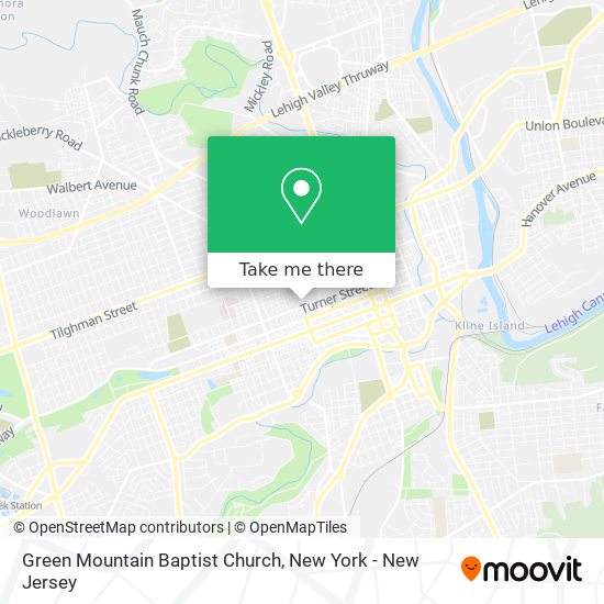 Green Mountain Baptist Church map