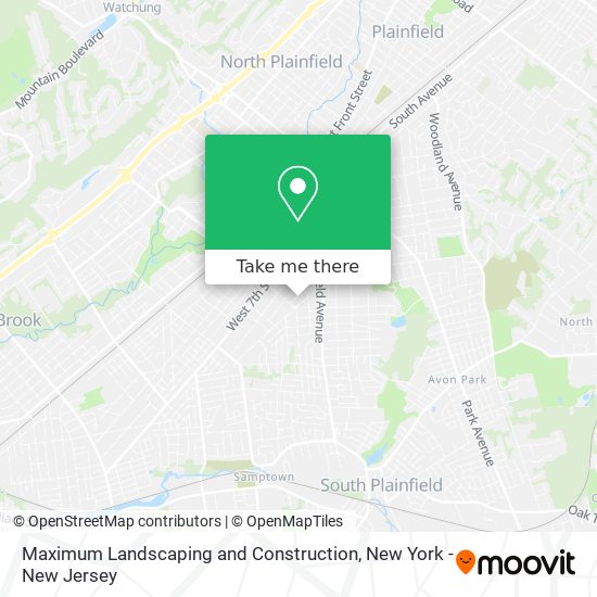 Maximum Landscaping and Construction map