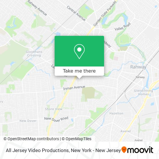 All Jersey Video Productions map
